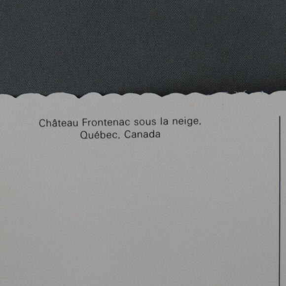 Vintage Postcard - Chateau Frontenac in Winter - Dexter Press - Picture 3 of 4